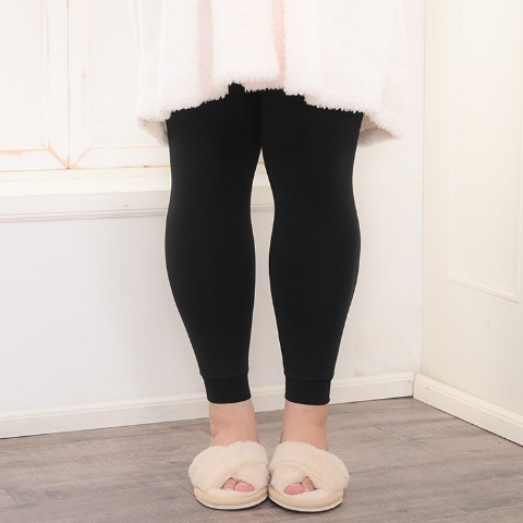 レディース　厚地裏起毛10分丈レギンス（komachi）260デニール