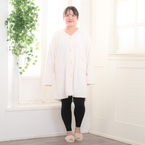 レディース　厚地裏起毛10分丈レギンス（komachi）260デニール