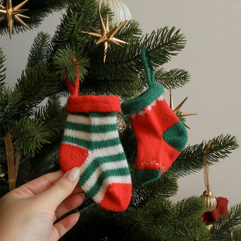 レディース ソックス　ハッピーバッグ（terawear emu）クリスマスオーナメント付