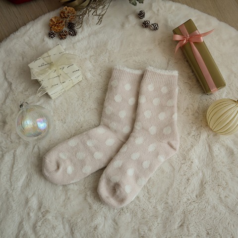 レディース ソックス　ハッピーバッグ（terawear emu）クリスマスオーナメント付