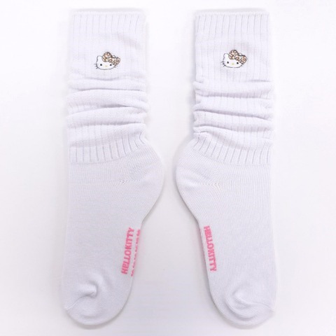 キッズ　ルーズソックス 30cm丈（19-24cm・ハローキティ）