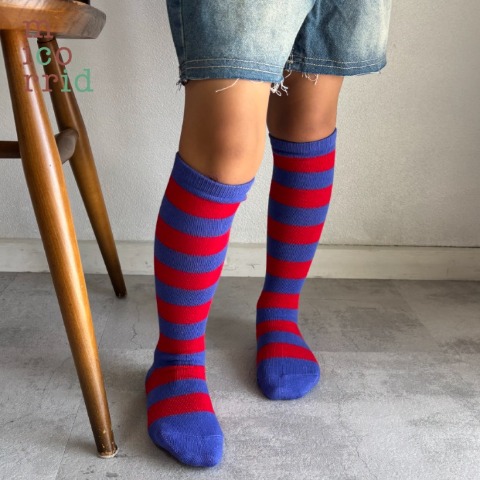 キッズ　ハイソックス（15-20cm・micorrid×チマジロ）