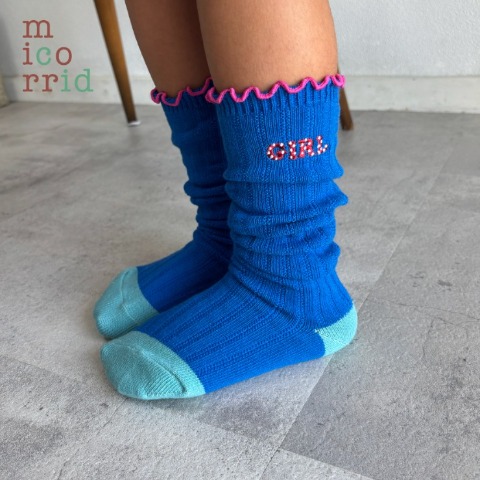 キッズ　ハイソックス（15-20cm・micorrid×チマジロ）