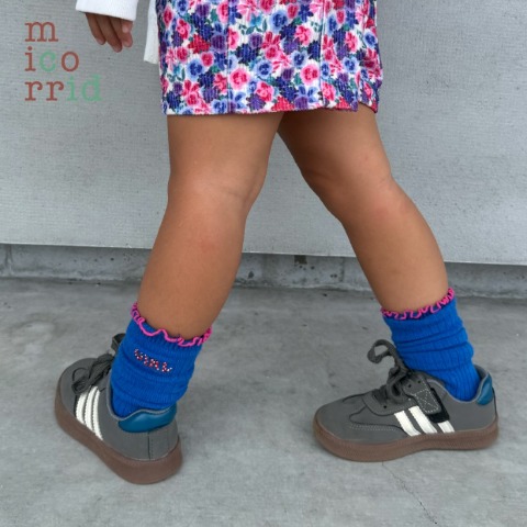 キッズ　ハイソックス（15-20cm・micorrid×チマジロ）