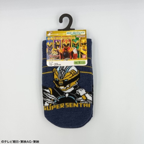 キッズ　クルーソックス（15-20cm・戦隊）