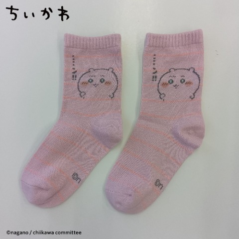 キッズ　クルーソックス（19-24cm・ちいかわ）