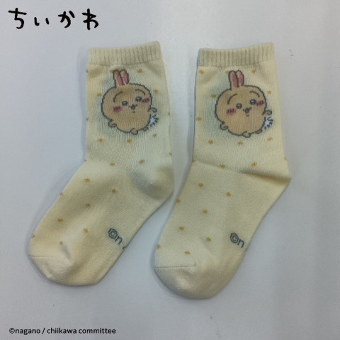 キッズ　クルーソックス（19-24cm・ちいかわ）