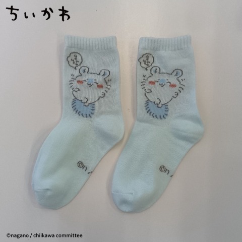 キッズ　クルーソックス（19-24cm・ちいかわ）