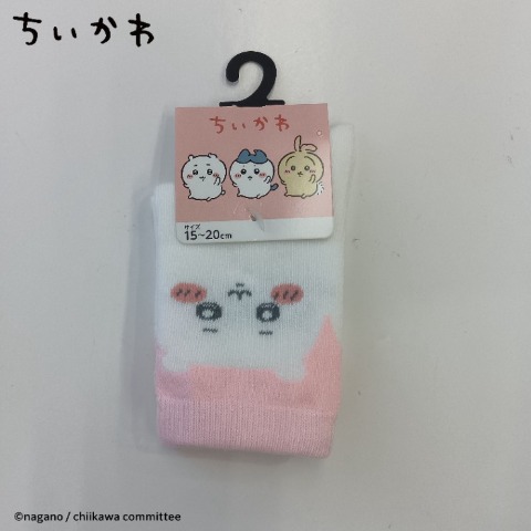 キッズ　クルーソックス（15-20cm・ちいかわ）
