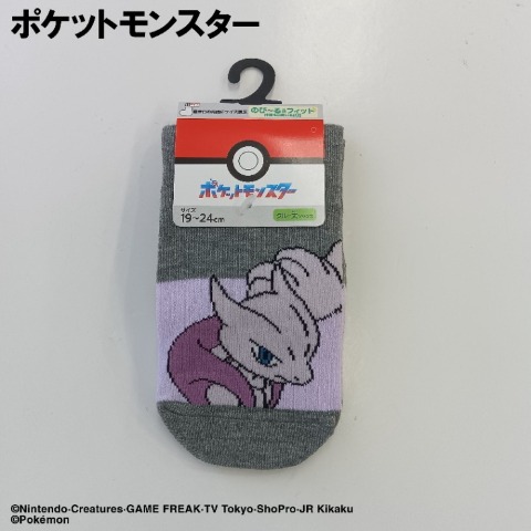 キッズ　クルーソックス（15-20・19-24cm / ポケットモンスター）