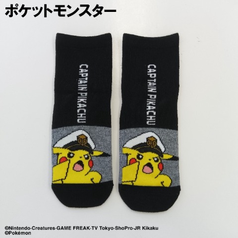 キッズ　クルーソックス（19-24cm・ポケットモンスター）
