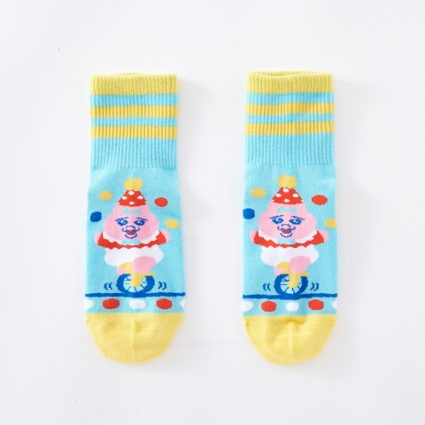 キッズ クォーターソックス 3足組（19-24cm・おぱんちゅうさぎ）
