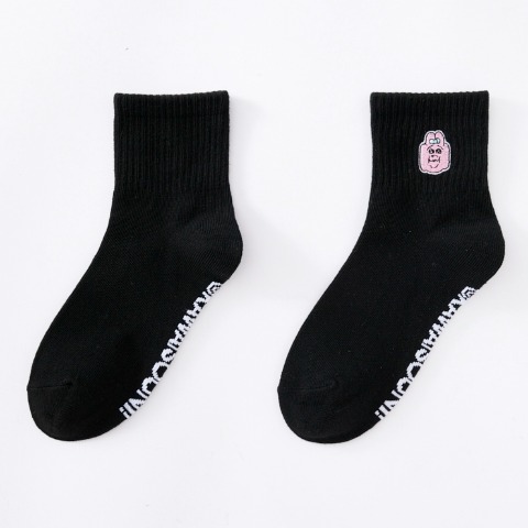 キッズ クォーターソックス 3足組（19-24cm・おぱんちゅうさぎ）