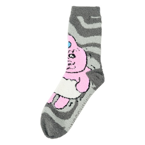キッズ もこもこ靴下 2足組（19-24cm・おぱんちゅうさぎ）
