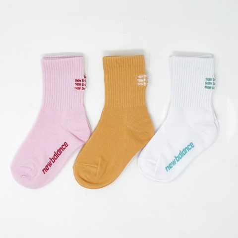 キッズ　ソックス（15-20cm / ニューバランス×_saecam_ / 3足組）