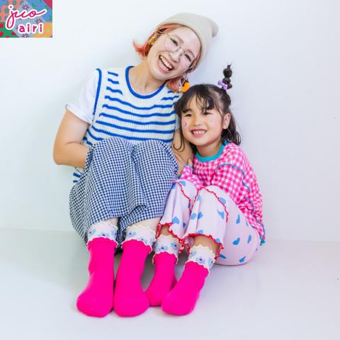 キッズ　クルーソックス（15-20cm・JUO×あいり）