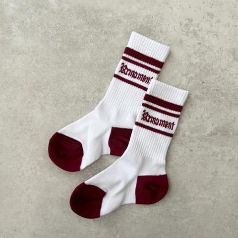 キッズ　クルーソックス（15-20cm・RRmoment）