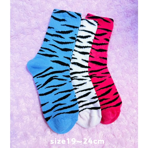 キッズ　ソックス（19-24cm　ゼブラナさん）