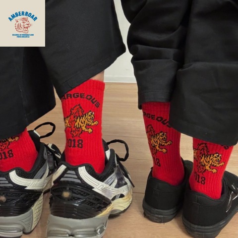 キッズ　クルーソックス（15-20cm・AMBERROAR）