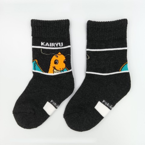 キッズ　底パイルクルーソックス（15-20cm・ポケットモンスター）