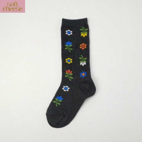 キッズ　クルーソックス（15-20cm・soft cheese）