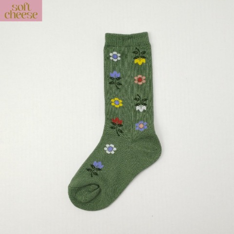 キッズ　クルーソックス（15-20cm・soft cheese）