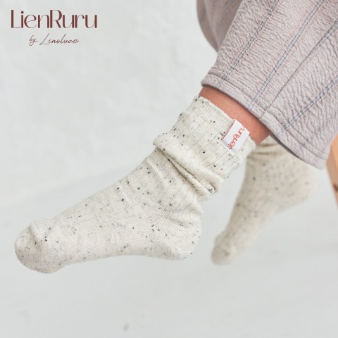 キッズ　クルーソックス（15-20cm・LienRuru）