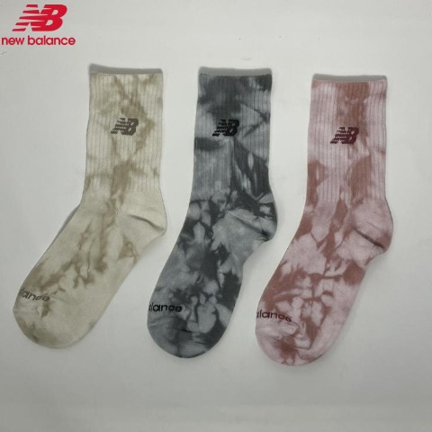 キッズ　3足組ソックス（19-24cm　ニューバランス×rumi）