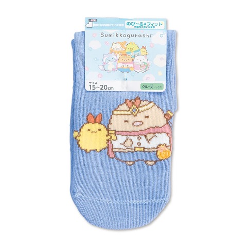 キッズ　クルーソックス（15-20cm・すみっコぐらし）