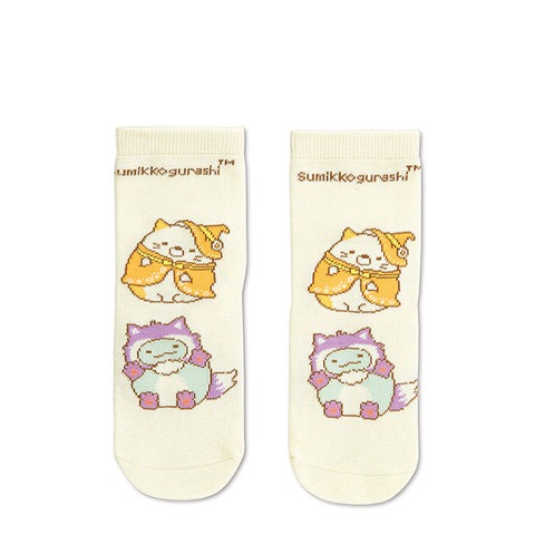 キッズ　クルーソックス（15-20cm・すみっコぐらし）