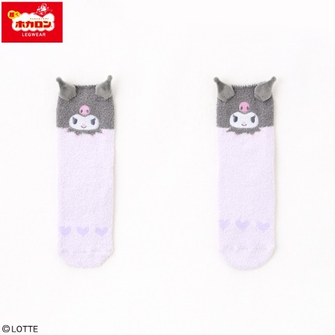 キッズ　クルーソックス（19-24cm　クロミ・ホカロン）