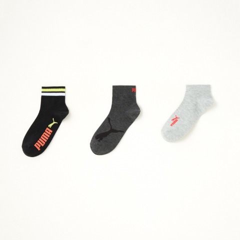 キッズ　ブランドソックス　ハッピーバッグ　6点セット（21-23・23-25cm　PUMA）