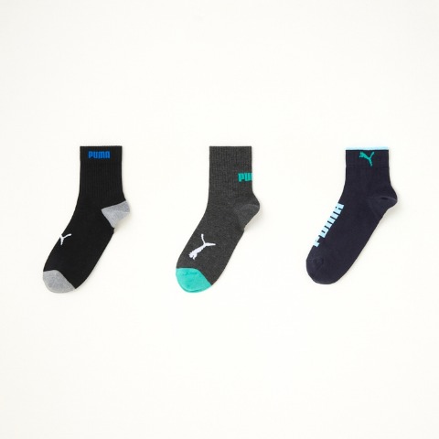 キッズ　ブランドソックス　ハッピーバッグ　6点セット（21-23・23-25cm　PUMA）