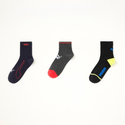 キッズ　ブランドソックス　ハッピーバッグ　6点セット（21-23・23-25cm　PUMA）