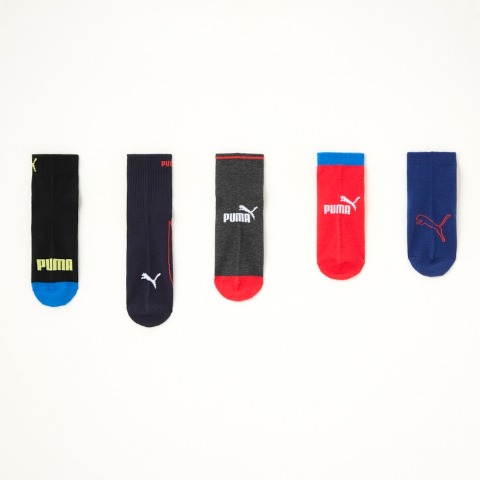 キッズ　ブランドソックス　ハッピーバッグ　6点セット（21-23・23-25cm　PUMA）