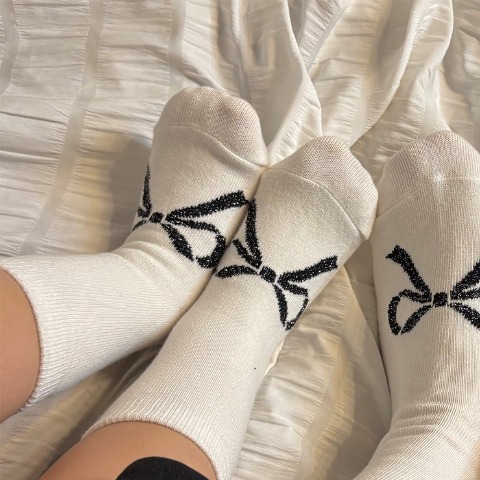 キッズ　クルーソックス（15-20cm・青木菜花）