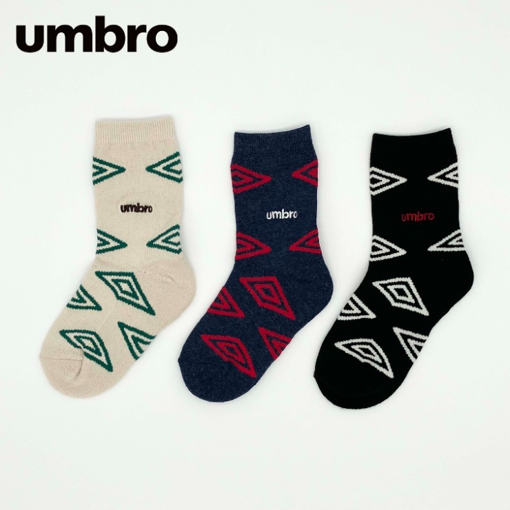 キッズ 3足組ソックス（19-24cm）（umbro×10kun） | しまむら