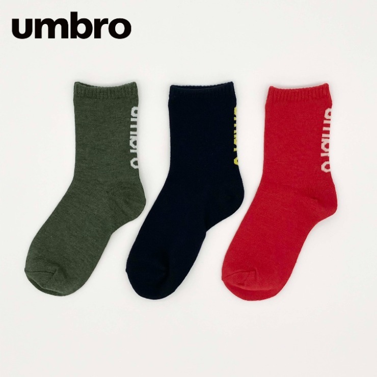 キッズ 3足組ソックス（19-24cm）（umbro×10kun） | しまむら