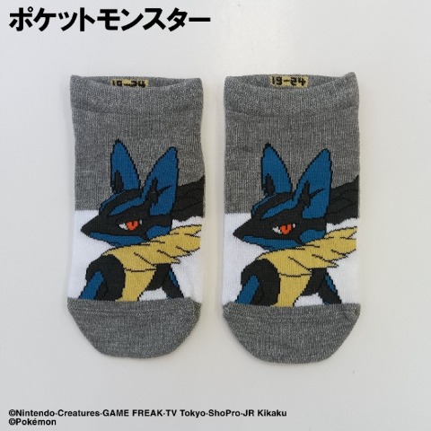 キッズ　スニーカーインソックス（15-20・19-24cm / ポケットモンスター）