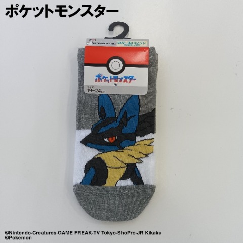 キッズ　スニーカーインソックス（15-20・19-24cm / ポケットモンスター）