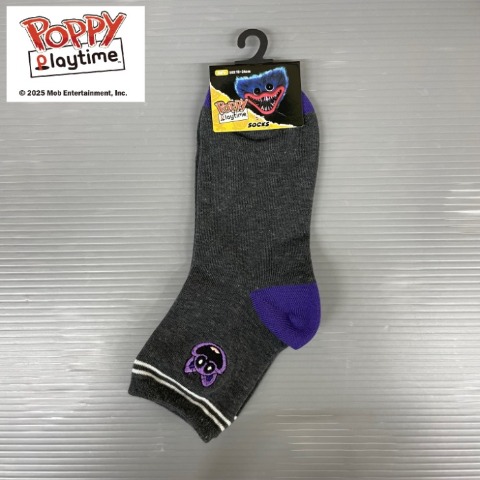 キッズ　クォーターソックス（19-24cm・Poppy Playtime）