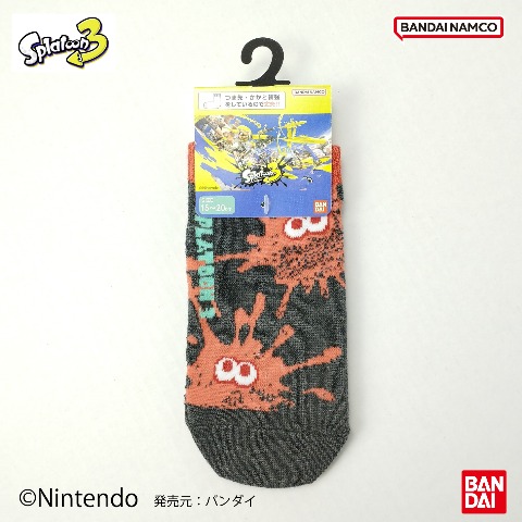 キッズ　スニーカーインソックス（19-24cm・スプラトゥーン3）