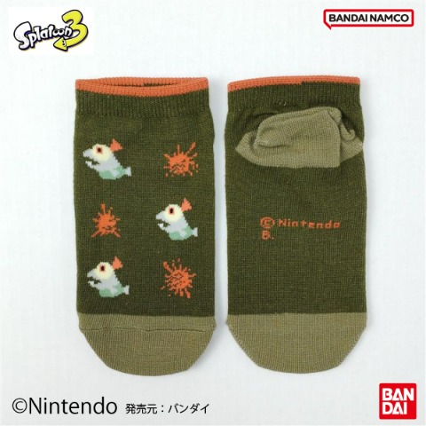 キッズ　スニーカーインソックス（19-24cm・スプラトゥーン3）