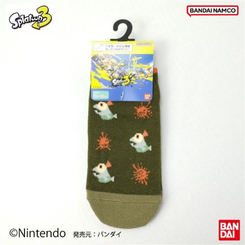 キッズ　スニーカーインソックス（19-24cm・スプラトゥーン3）