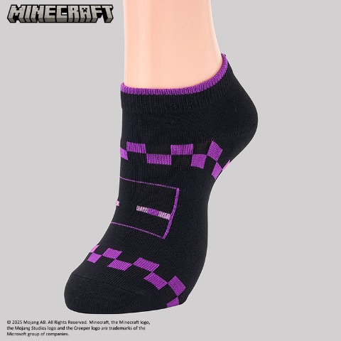キッズ スニーカーソックス（19-24cm・マインクラフト）