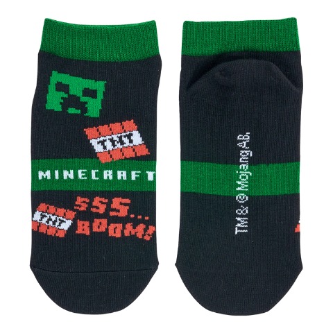 キッズ スニーカーソックス（19-24cm・マインクラフト）