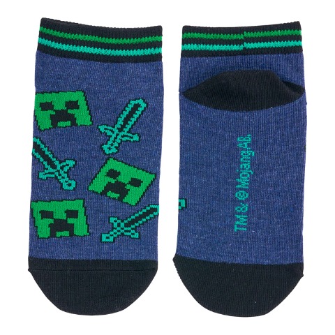 キッズ スニーカーソックス（19-24cm・マインクラフト）