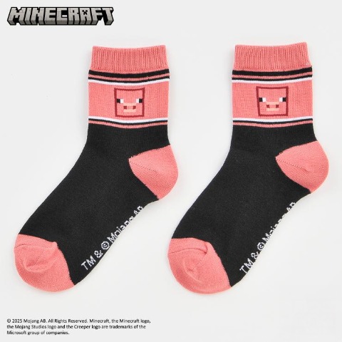 キッズ ショートソックス（15-20cm・19-24cm　マインクラフト）