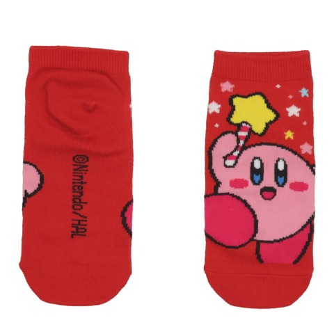 キッズ　6足組ソックス（19-24cm・星のカービィ）