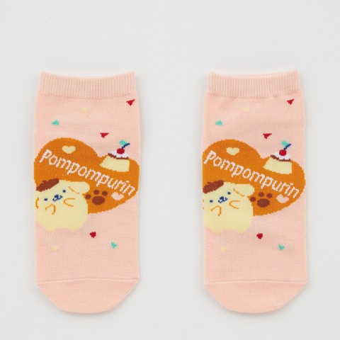 キッズ　ソックス（19-24cm・ポムポムプリン）